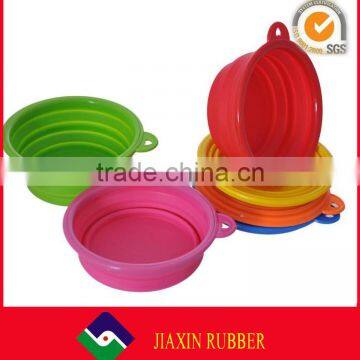 Colourful Foldable Silicone Dog Bowl, Silicone Pet Bowl, Silicone Collapsible Bowl photo-5