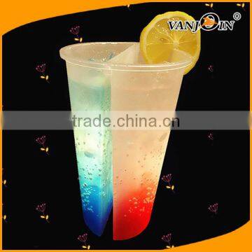 1000ml 30oz Disposable PP Plastic Three Part Cups for Iced Coffee Bubble Boba Tea Smoothie photo-5
