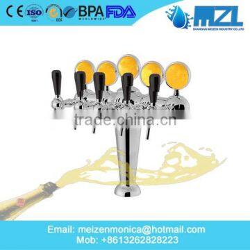 Silver Colour Flower Beer Tower With Ice Tube in USA photo-3