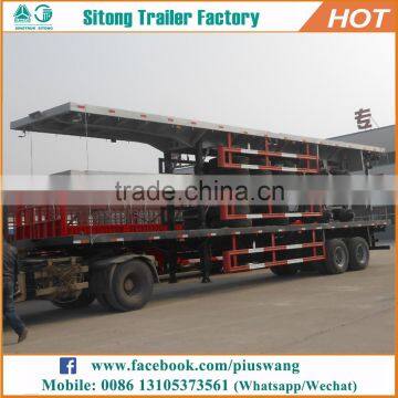 Factory Direct 3 Axles Container Transport Semi-Trailer Heavy Duty Flatbed Semi Trailer