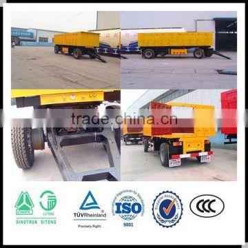 SINOTRUK manufacture heavy duty 2 axle draw bar full trailer