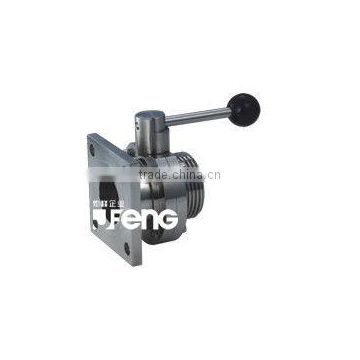 One end flange / the other end screw butterfly valve