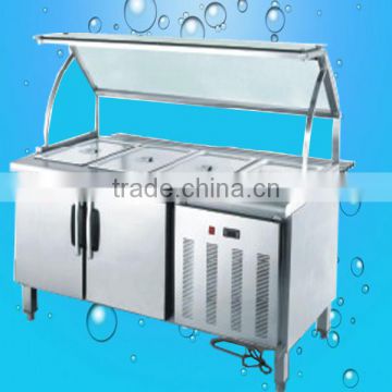 Hot sale Pan Salad Bench Freezer for sale (ZQR-1500)