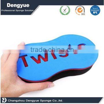 Custom logo PVC bag case packed 8 sharp hair twist sponge hair sponge for sale