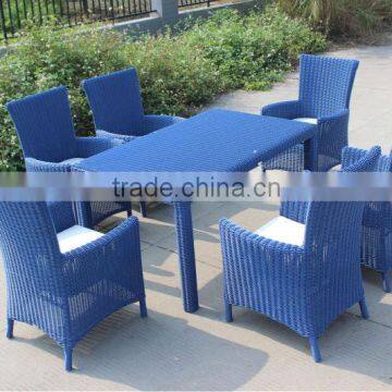 Высококачественная винтровая мебель для отелей. Внешняя ратановая обеденная стол и стулья photo-2