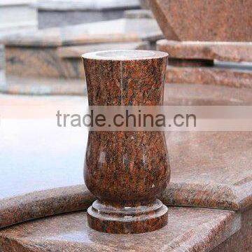 European granite cemetery vases