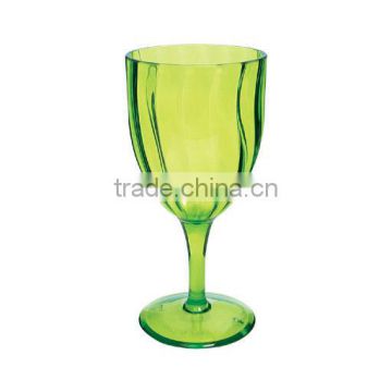 Green Glass Look Plastic Cup