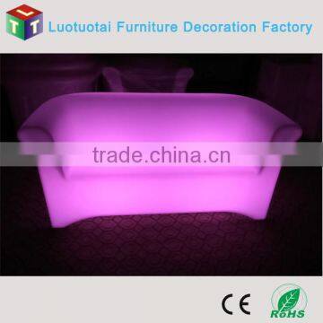 Hight quality led sofa for sale /cheap plastic lighting led sofa