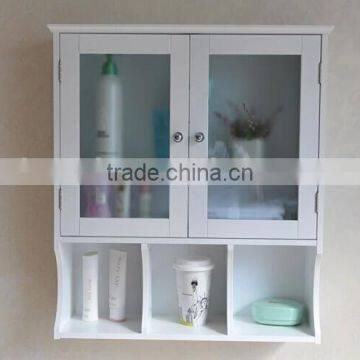 White Wooden Bathroom Cabinet Wall Storage Cabinet White Kitchen Storage Cabinet