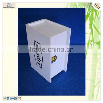 Engraved Painted Lock Square Wooden Chocolate Box photo-2