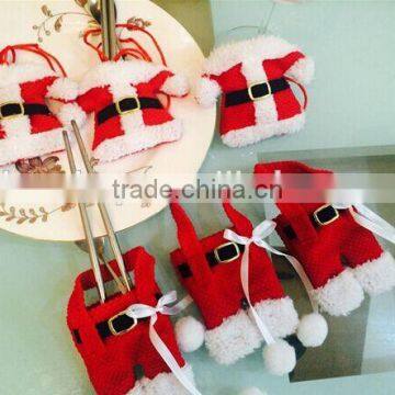 Hot-selling Christmas Decorations For Cutlery Set Christmas Tableware Storage Kits Christmas Cutlery Decorative Clothes photo-4