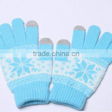 New Octagonal Flower Touch Sensor Gloves Winter Warm Touch Sensing Gloves photo-5