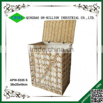 New Weaving Grey Colored Paper Laundry Basket photo-2