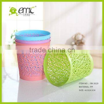 Plastic Hollow Trash Can/PP Waste Bin for Home Garbage Crate photo-3