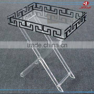 Best Selling Acrylic Folding Tray/ Lucite Acrylic Snack Tray photo-3