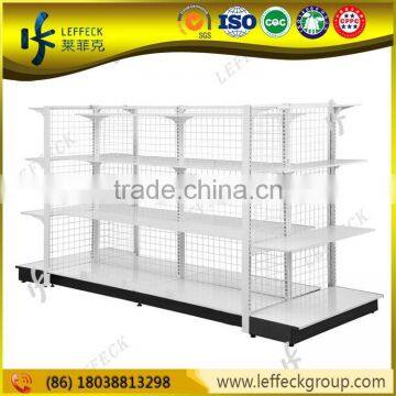 Commercial custom retail metal wire corner display shelving