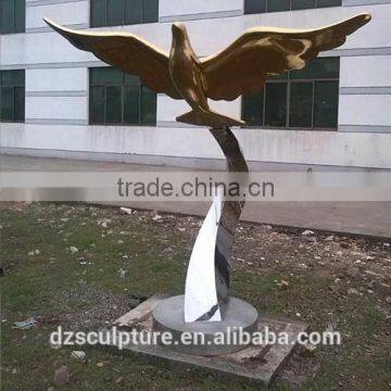Mirror Finish Outdoor Bird Sculpture in Stainless Steel Material photo-3