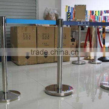 Retractable Belt Barriers With Double Belts in Various Colors photo-3