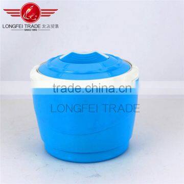 Best Selling 3pcs Round Plastic Food Warmer With Stainless Steel Inner /Tiffin Lunch Box photo-3