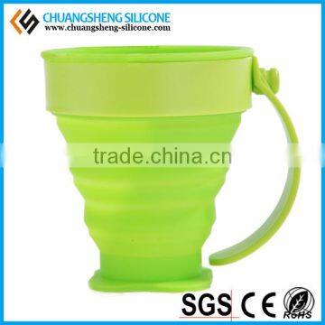 Foldable silicone cup, folding cup, FDA beer cup