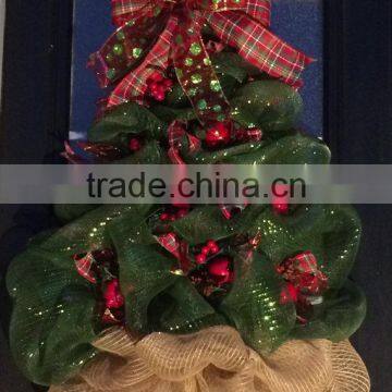 Deco Mesh Christmas Tree Wreath photo-4
