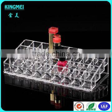 Factory Wholesale Glam Clear Acrylic 10 Hole Lipstick Case Holder photo-3