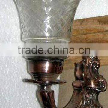 Glass decorative lamp/ art glass lamp/ hurricane glass lighting