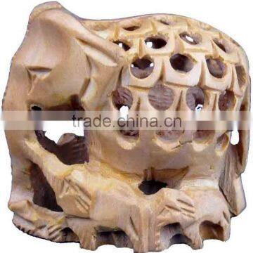Carved Wooden Animals/Wood Carved Elephant/Wood Sculpture Art-PUJ