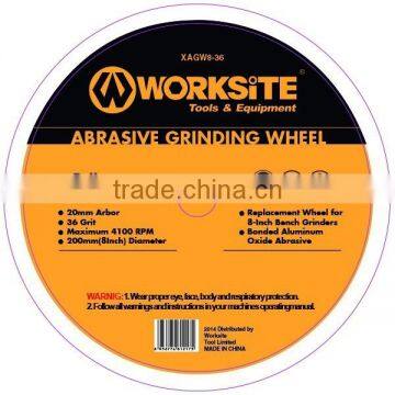 XAGW8-36 Worksite Brand Accessories 200mm Abrasive Bench Grinding Wheel photo-2