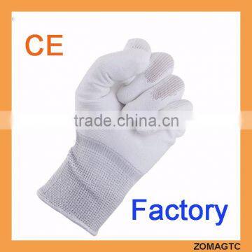 Anti static ESD PU Palm Fit carbon gloves, Nylon gloves