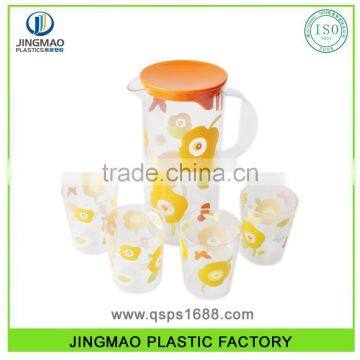 2016 PS Plastic Water Pitcher Set With Tumblers