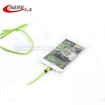 Nylon micro usb data cable, made in China