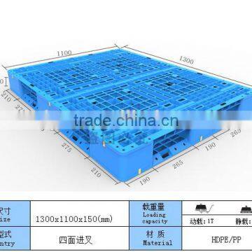 logistic double side net face plastic pallet