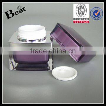 30 Gram Acrylic Cream Jar Purple for Cosmetics photo-2