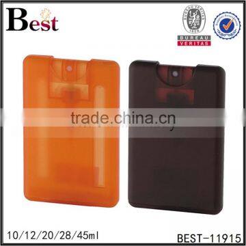 2017 Hot New Products Cosmetic 10ml 20ml 45ml Orange Credit Card Perfume Bottle Plastic Cover Spray Glass Bottle Perfume photo-3