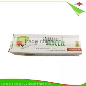 ZY-F1473 Soft Plastic Covered Handle Stainless Steel Watermelon Slicer photo-5