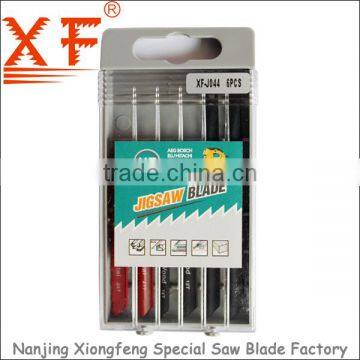 6pcs plastic box B&D shank jig saw blade: XF-J044