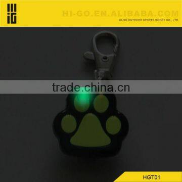 Hot Sale Paw-shape LED Plastic Dog Tags