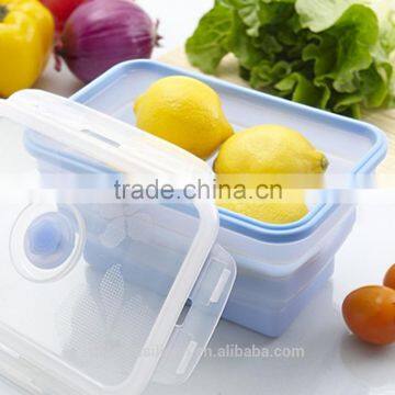 Food Grade Various Styles Collapsible Silicone Lunch Box/ Bento Box/ Food Container photo-3