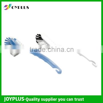 Plastic dish cleaning brush with handle