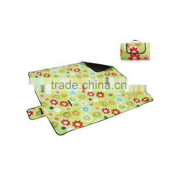 Wholesale Customised Logo Picnic Blanket Tartan Foldable Camping Picnic Mat With Waterproof PEVA Backing photo-2