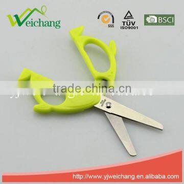 WCSC215 Premium Novelty Wholesale Soft Handle Colorful School Children Plastic Scissors Fish Shape Funny Shape New Handle Design photo-3