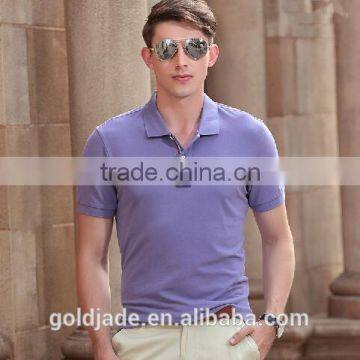 2016 New Design Turndown Collar Anti-UV Quick Dry Shirt Plain Color Man Polo T-shirt photo-5