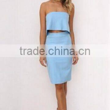 2016 New Sexi Crop Top and Full Length Panty Set photo-2