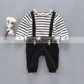 New Arrival Product Striped Newborn Clothing Overalls Baby Jumpsuits photo-6