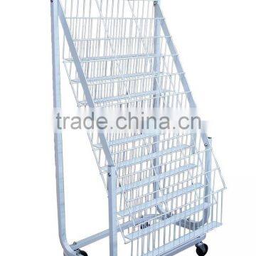 Book Rack Wire Grid Display Stand Magazine Rack photo-3