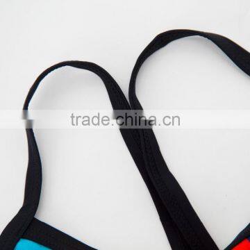 2017 Beach Wear Colorful Kid Swimwear For Sexy Bra photo-3