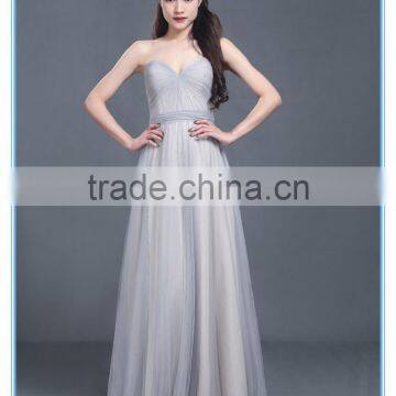 Latest Design Grace Woman Pleats Tulle Evening Dresses for Bridesmaids Dresses photo-5