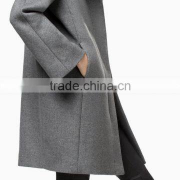 Grey Color Stylish Design Lady Coat photo-6