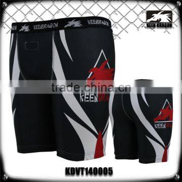 custom design black mma fighting shorts tight compression vale tudo shorts for men